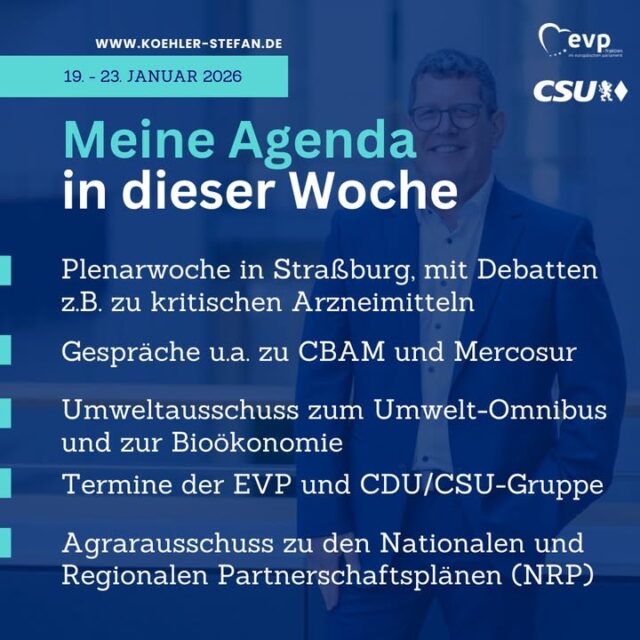 Guten Morgen ☀️ Die erste Plenarwoche in Straßburg beginnt. So sieht meine Woche aus: