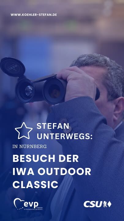 Auf der IWA OutdoorClassics in Nürnberg stand der Austausch mit dem europäischen Waffenfachhandel und der Jagd- und Schießsportbranche im Mittelpunkt 🎯🇪🇺

Ein Thema, das viele bewegt: die Überarbeitung der EU-Feuerwaffenverordnung sowie das geplante Verbot von Bleimunition.

Dabei zeigt sich, wie schwierig die Abwägung ist: Umwelt- und Artenschutz auf der einen Seite, Sicherheit, Praxistauglichkeit und wirtschaftliche Realität auf der anderen.

Gerade Übergangsfristen und Verfügbarkeit spielen eine entscheidende Rolle. Wer hier zu schnell reguliert, schafft Probleme statt Lösungen.

Umweltschutz ist wichtig, aber er muss im Verhältnis stehen und umsetzbar bleiben ⚖️
.
.
.
#stefankoehler #fuerslandunddieleut #gescheitepolitik
