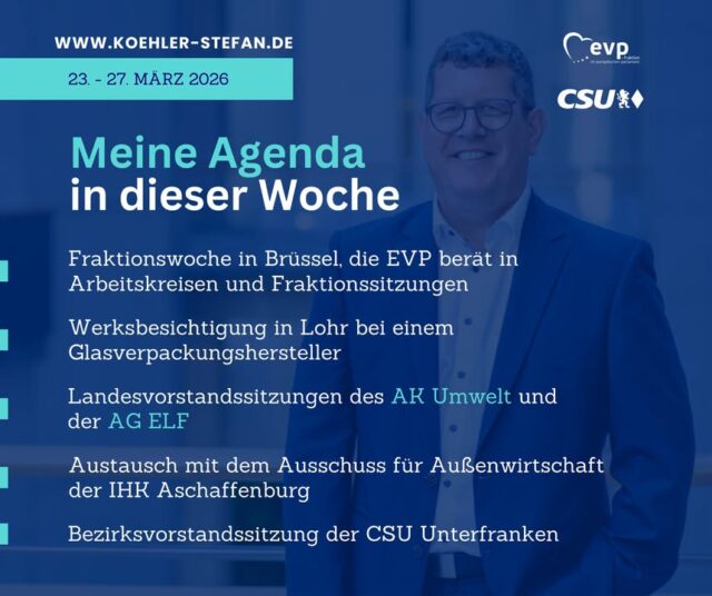 Wieder viel los diese Woche, wünsche euch auch einen guten Start!