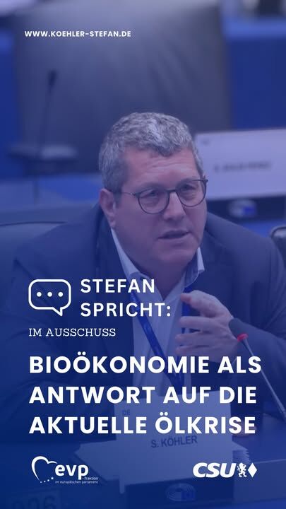 Im Rahmen der gestrigen Sitzung des Umweltauschusses habe ich Umweltkommissarin Jessika Roswall zum Biotech Act II befragt, und wollte von ihr wissen, wie wir die Bioökonomie entfesseln können, als Antwort auf die Ölkrise 🇪🇺🌱