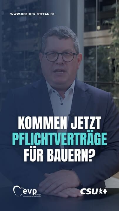 Kommt jetzt der Zwang zum schriftlichen Vertrag in der Landwirtschaft? Ja, aber mit wichtigen Ausnahmen 📝

Schriftliche Verträge werden künftig grundsätzlich verpflichtend. Gleichzeitig bleiben Genossenschaften ausgenommen und im Milchsektor wird es ein Opt-out bei der Preisgestaltung geben.

Das bedeutet: mehr Flexibilität, keine zusätzliche Bürokratie und Schutz unserer bewährten Modelle.

Außerdem steigt die Obergrenze für Milcherzeugergemeinschaften von vier auf sieben Prozent. Das stärkt unsere Erzeuger und hält die Wertschöpfung bei uns vor Ort.

Deshalb habe ich diesem Kompromiss im Europäischen Parlament zugestimmt 🌾🇪🇺