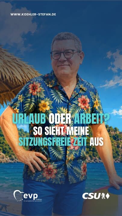 Sechs Wochen sitzungsfreie Zeit im Europäischen Parlament 🇪🇺
Klingt erst einmal nach Urlaub. Ganz so ruhig wird es bei mir aber nicht.

Zu Hause wartet der Hof: aktuell wird umgebaut, die Kühe müssen auf die nächste Weide, die Ernte steht an und auch im Stall gibt es immer etwas zu tun 🌾🐄

Und wenn das alles geschafft ist, bleiben am Ende vielleicht sogar noch fünf oder sechs Tage für ein bisschen Urlaub 😎🏖️