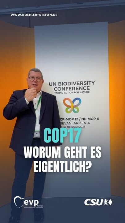 Was ist eigentlich die COP17 und worum geht es hier in Jerewan? 🇦🇲🌿

Im Mittelpunkt stehen der Schutz der biologischen Vielfalt und die Umsetzung der internationalen Ziele bis 2030.

Wenn ihr wissen wollt, was hier diskutiert wurde, welche Schwerpunkte gesetzt wurden und welche Ergebnisse es gibt, schreibt eure Fragen gerne in die Kommentare 🇪🇺