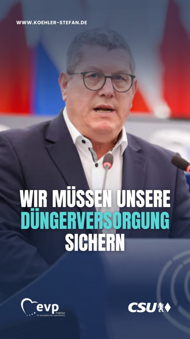 Der Chemikalienomnibus soll wichtige Vereinfachungen bei der EU Düngemittelproduktverordnung bringen. Das ist richtig, denn innovative und recycelte Stoffe müssen schneller genutzt werden können.

Gerade angesichts unserer Abhängigkeit von Düngemittelimporten brauchen wir weniger Hürden, mehr Innovation und eine langfristig sichere Versorgung in Europa 🌱🇪🇺