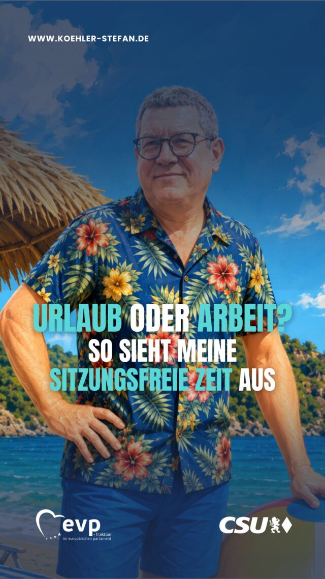 Sechs Wochen sitzungsfreie Zeit im Europäischen Parlament 🇪🇺
Klingt erst einmal nach Urlaub. Ganz so ruhig wird es bei mir aber nicht.

Zu Hause wartet der Hof: aktuell wird umgebaut, die Kühe müssen auf die nächste Weide, die Ernte steht an und auch im Stall gibt es immer etwas zu tun 🌾🐄

Und wenn das alles geschafft ist, bleiben am Ende vielleicht sogar noch fünf oder sechs Tage für ein bisschen Urlaub 😎🏖️