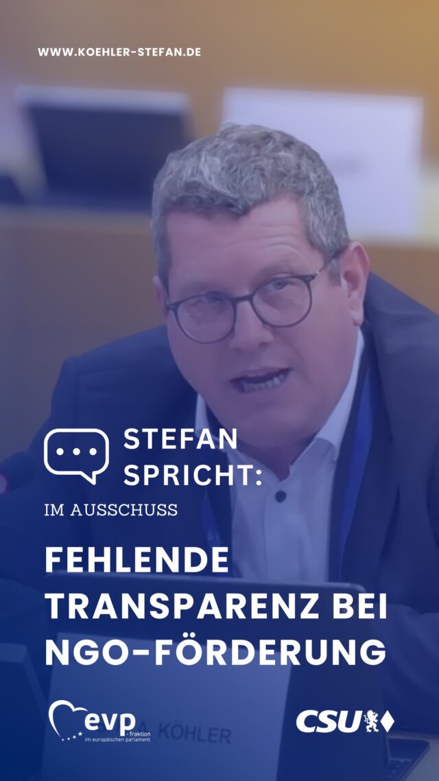 Die korrekte Verwendung öffentlicher Mittel ist keine Kür, sondern ein Pflichtprogramm 🇪🇺

Gerade bei EU-Programmen wie LIFE muss klar nachvollziehbar sein, wofür Fördermittel eingesetzt werden, insbesondere dann, wenn Projekte indirekt politische Prozesse beeinflussen 💶⚖️
.
.
.
#stefankoehler #csu #epp #evp #transparenz #europa #umweltpolitik #steuergeld #life
