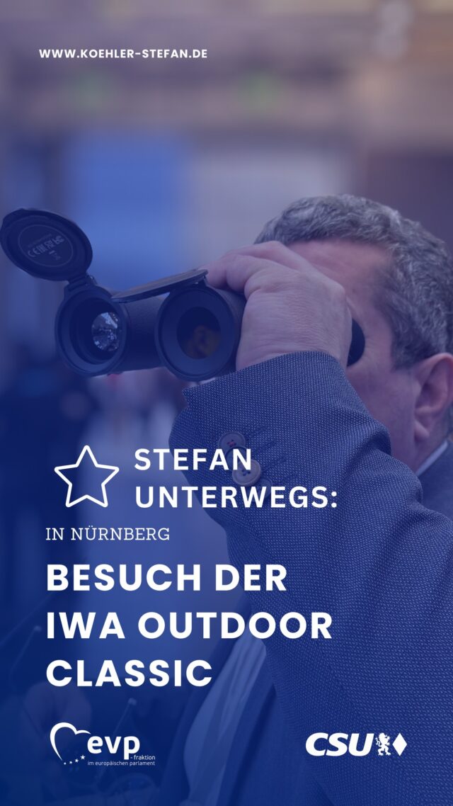 Auf der IWA OutdoorClassics in Nürnberg stand der Austausch mit dem europäischen Waffenfachhandel und der Jagd- und Schießsportbranche im Mittelpunkt 🎯🇪🇺

Ein Thema, das viele bewegt: die Überarbeitung der EU-Feuerwaffenverordnung sowie das geplante Verbot von Bleimunition.

Dabei zeigt sich, wie schwierig die Abwägung ist: Umwelt- und Artenschutz auf der einen Seite, Sicherheit, Praxistauglichkeit und wirtschaftliche Realität auf der anderen.

Gerade Übergangsfristen und Verfügbarkeit spielen eine entscheidende Rolle. Wer hier zu schnell reguliert, schafft Probleme statt Lösungen.

Umweltschutz ist wichtig, aber er muss im Verhältnis stehen und umsetzbar bleiben ⚖️
.
.
.
#stefankoehler #fuerslandunddieleut #gescheitepolitik