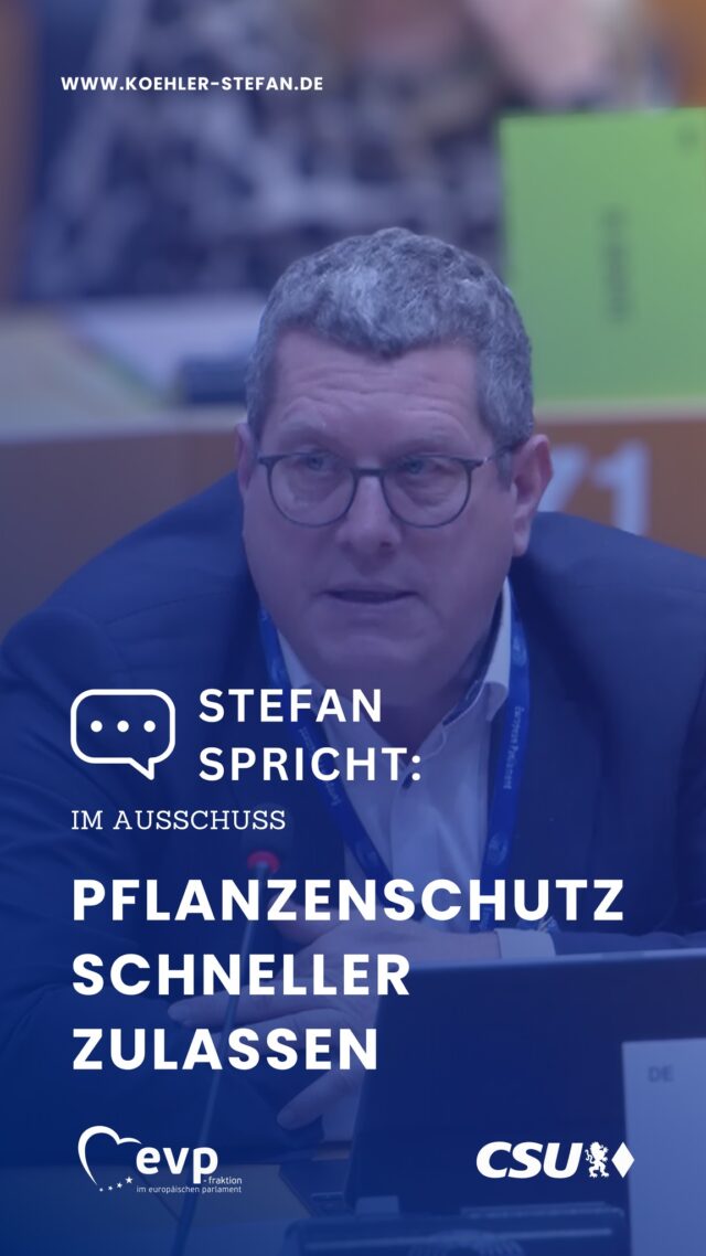 Bis zu 10 Jahre für die Zulassung von Pflanzenschutzmitteln? Das bremst Innovation und Praxis 🚜

Wir müssen Verfahren vereinfachen und beschleunigen - dazu habe ich mich auch im Austausch des Agrarausschusses mit dem Executive Director der EFSA, Dr. Nikolaus Kriz, geäußert.

Europa muss schneller werden 🇪🇺⚡️
.
.
.
#stefankoehler #csu #epp #evp #landwirtschaft #eu #bürokratieabbau #innovation #agrarpolitik