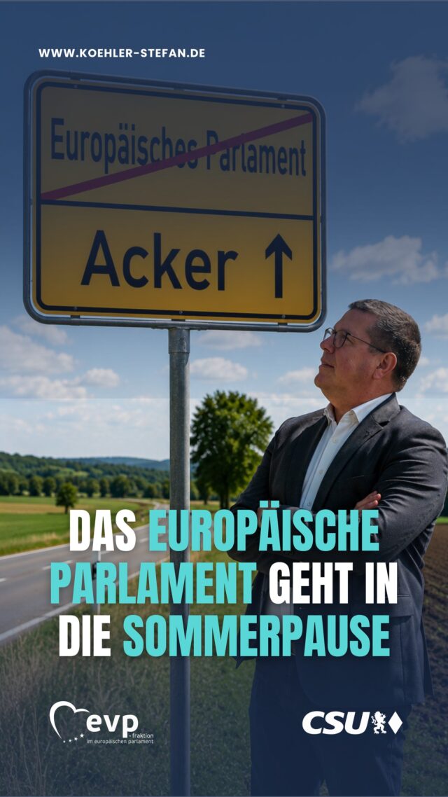 Das Europäische Parlament verabschiedet sich in die Sommerpause und ich mache mich zurück auf den Acker 🌾😉

Das Reel bitte mit einem Augenzwinkern sehen. Auch wenn aus dem verschossenen Elfmeter von Jonathan Tah gegen Paraguay ein Meme geworden ist: Am Ende hat er Verantwortung übernommen und sich der Situation gestellt.

Genau solche Menschen brauchen wir mehr: Menschen, die vorangehen, Entscheidungen treffen und auch damit leben können, wenn mal etwas schiefgeht.

In diesem Sinne: Schöne Sommerzeit und bis bald 👋🏻