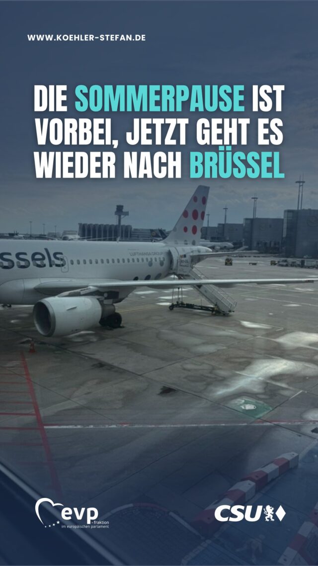 Die Sommerpause ist vorbei, in Brüssel geht’s wieder los! 🇪🇺💪

Diese Woche stehen wichtige Themen im Umwelt- und Agrarausschuss auf der Agenda.