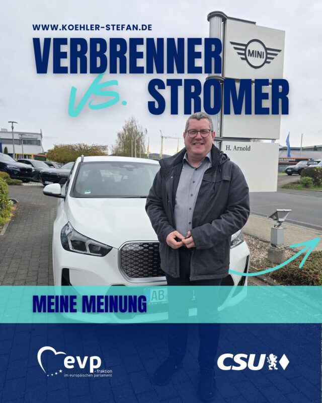 Ich war heute bei BMW Arnold in Hösbach und habe den BMW iX1 getestet ⚡️

Unser Passat geht und jetzt wird neu gedacht.

Ich fahre viel und brauche ein Auto, das im Alltag funktioniert. Ein vollelektrischer Wagen kann dabei gerade auf kurzen Strecken viel richtig machen. Für die Langstrecke setze ich aktuell noch auf den Diesel⛽️

Klimaschutz ist wichtig. Aber wir müssen mehrgleisig fahren: bessere Ladeinfrastruktur und trotzdem Technologieoffenheit statt Verbote.

Der Fortschritt ist da: Akkus werden immer besser und die Entwicklung geht schnell voran. Trotzdem ist ein E-Auto heute noch nicht für jede Situation die beste Lösung, gerade wenn es um Reichweite, Infrastruktur oder individuelle Nutzung geht.

Was meint ihr: E-Auto, Plug-in oder Verbrenner?